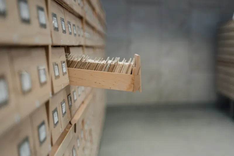 The Wooden Drawers Full of Everything Anyone Had Ever Written Down